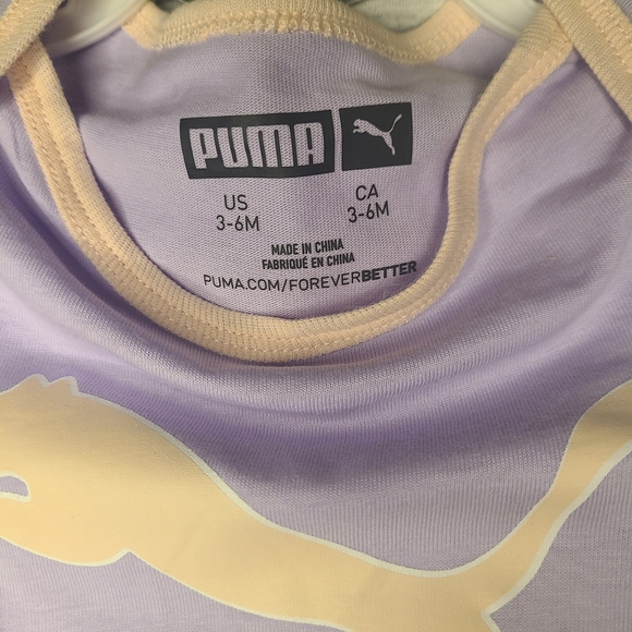 Puma Baby 3-6mos 3-Piece Layette Set - Purple/Pink - Picture 4 of 6
